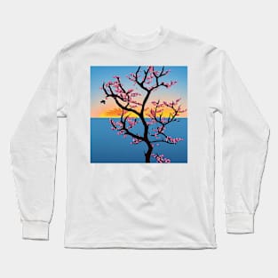 Lake Flowers Long Sleeve T-Shirt